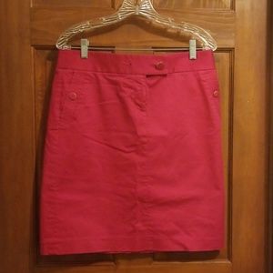 J Crew pink cotton skirt